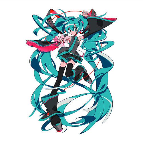 Мужской свитшот Hatsune Miku Expo / Белый – фото 3