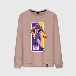 Свитшот хлопковый мужской NBA Kobe Bryant, цвет: пыльно-розовый