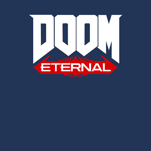 Мужской свитшот DOOM / Тёмно-синий – фото 3