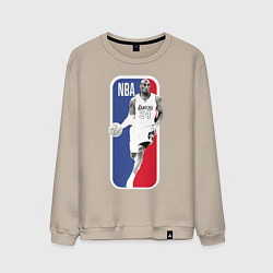 Свитшот хлопковый мужской NBA Kobe Bryant, цвет: миндальный