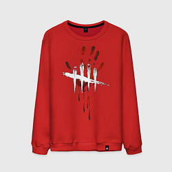 Свитшот хлопковый мужской Dead by Daylight, цвет: красный