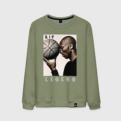 Свитшот хлопковый мужской Kobe - RIP Legend, цвет: авокадо