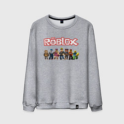 Свитшот хлопковый мужской ROBLOX, цвет: меланж