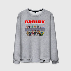 Свитшот хлопковый мужской ROBLOX, цвет: меланж