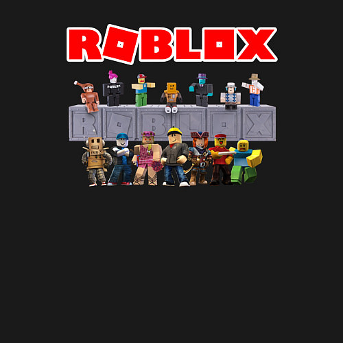 Мужской свитшот ROBLOX / Черный – фото 3