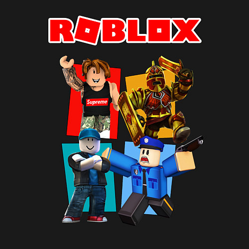 Мужской свитшот ROBLOX / Черный – фото 3