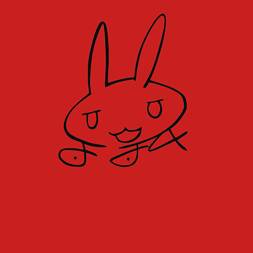 Мужской свитшот Подпись Наначи / Красный – фото 3