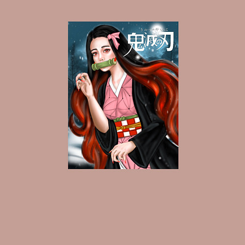 Мужской свитшот KIMETSU NO YAIBA / Пыльно-розовый – фото 3