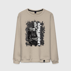 Свитшот хлопковый мужской LINKIN PARK, цвет: миндальный