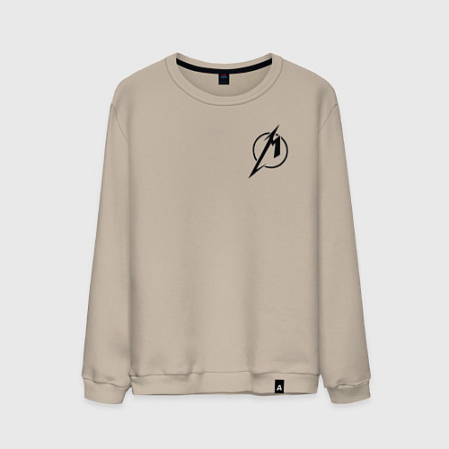 Мужской свитшот Metallicaспина / Миндальный – фото 1