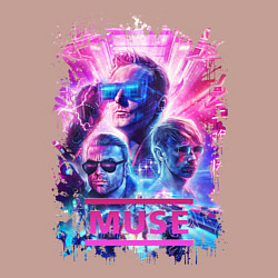 Свитшот хлопковый мужской Muse, цвет: пыльно-розовый — фото 2