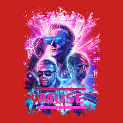 Свитшот хлопковый мужской Muse, цвет: красный — фото 2