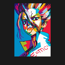 Свитшот хлопковый мужской EMC2 Аниме Доктор Стоун, цвет: черный — фото 2