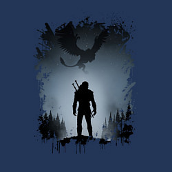 Свитшот хлопковый мужской ВЕДЬМАК, цвет: тёмно-синий — фото 2