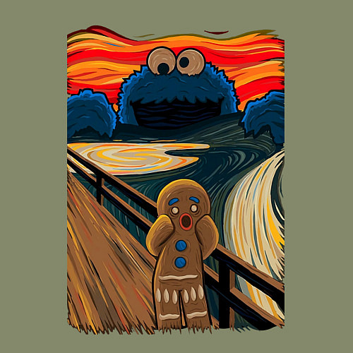 Мужской свитшот КОРЖИК КРИК / Авокадо – фото 3