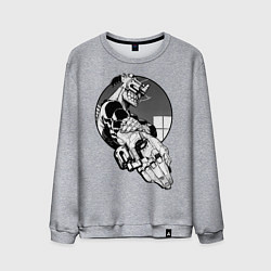 Свитшот хлопковый мужской Дзюдзо, цвет: меланж