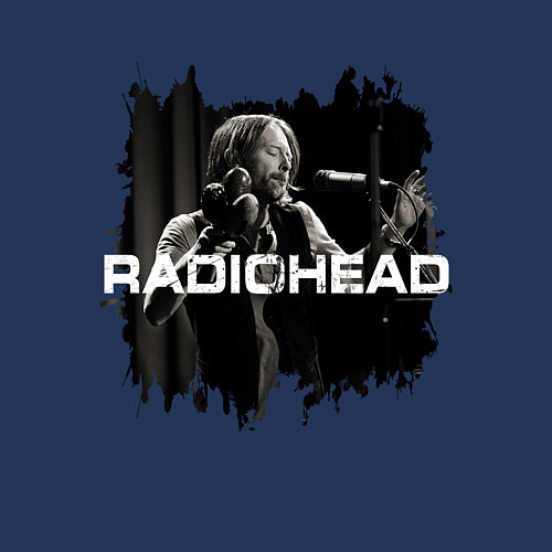 Мужской свитшот Radiohead / Тёмно-синий – фото 3