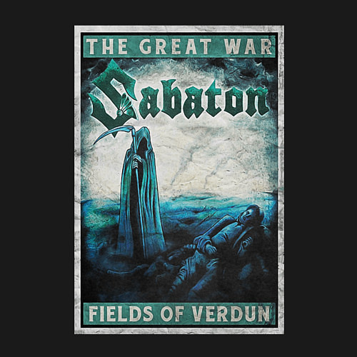 Мужской свитшот Fields of Verdun / Черный – фото 3