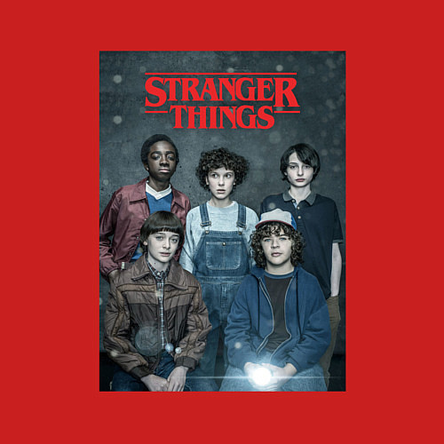 Мужской свитшот Stranger Thing / Красный – фото 3