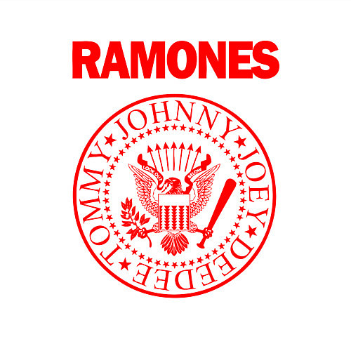 Мужской свитшот RAMONES / Белый – фото 3