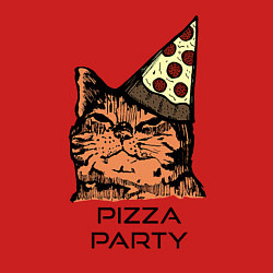 Свитшот хлопковый мужской PIZZA PARTY, цвет: красный — фото 2