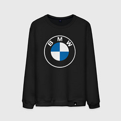 Свитшот хлопковый мужской BMW LOGO 2020, цвет: черный