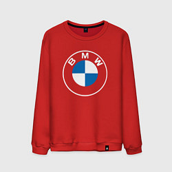 Свитшот хлопковый мужской BMW LOGO 2020, цвет: красный