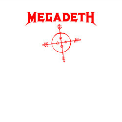 Свитшот хлопковый мужской Megadeth, цвет: белый — фото 2