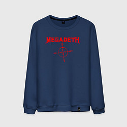 Свитшот хлопковый мужской Megadeth, цвет: тёмно-синий