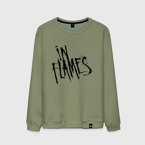 Мужской свитшот In Flames / Авокадо – фото 1