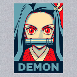 Свитшот хлопковый мужской Незуко Камадо, цвет: меланж — фото 2