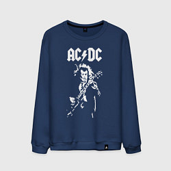 Свитшот хлопковый мужской ACDC, цвет: тёмно-синий