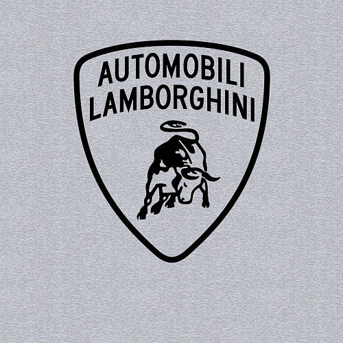 Мужской свитшот Lamborghini Logo Dark / Меланж – фото 3