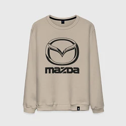 Свитшот хлопковый мужской MAZDA LOGO, цвет: миндальный