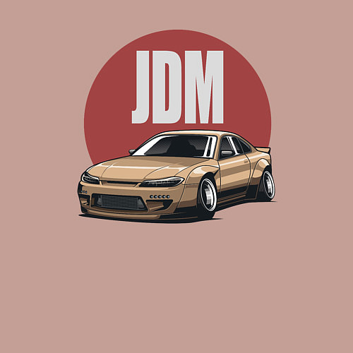 Мужской свитшот JDM / Пыльно-розовый – фото 3