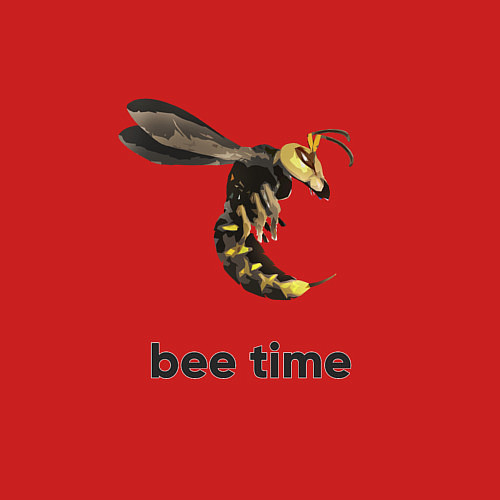 Мужской свитшот Bee time / Красный – фото 3