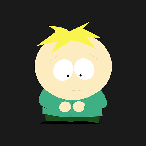 Мужской свитшот South Park Баттерс / Черный – фото 3