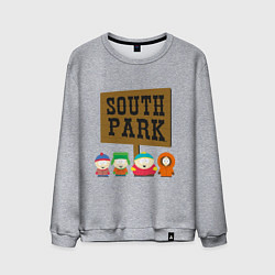 Свитшот хлопковый мужской South Park, цвет: меланж