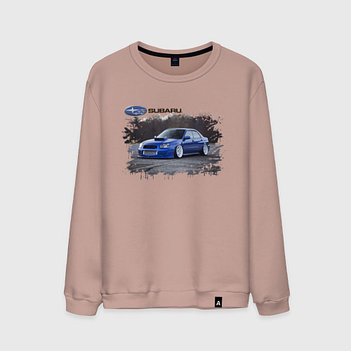 Мужской свитшот SUBARU / Пыльно-розовый – фото 1