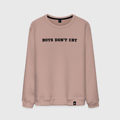 Мужской свитшот BOYS DON'T CRY / Пыльно-розовый – фото 1