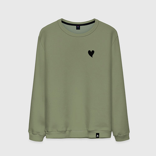 Мужской свитшот СЕРДЕЧКО / Авокадо – фото 1