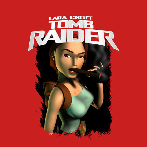 Мужской свитшот TOMB RAIDER / Красный – фото 3