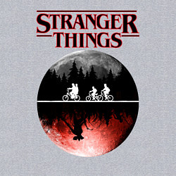 Свитшот хлопковый мужской Очень странные дела, цвет: меланж — фото 2