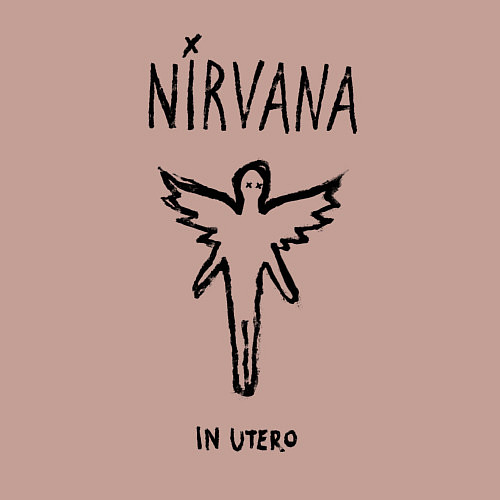Мужской свитшот Nirvana In utero / Пыльно-розовый – фото 3