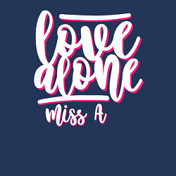 Свитшот хлопковый мужской Love alone, цвет: тёмно-синий — фото 2