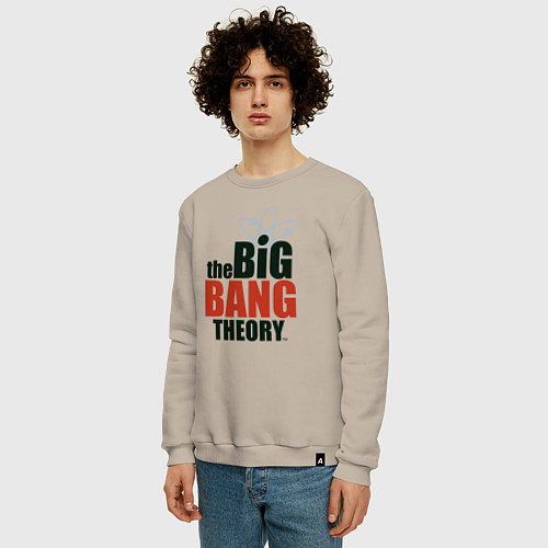Мужской свитшот Big Bang Theory logo / Миндальный – фото 3