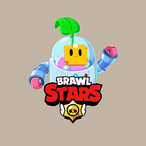 Мужской свитшот BRAWL STARS SPROUT / Миндальный – фото 3