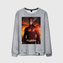 Свитшот хлопковый мужской The Flash, цвет: меланж