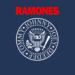 Свитшот хлопковый мужской RAMONES, цвет: тёмно-синий — фото 2