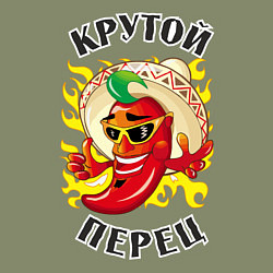 Свитшот хлопковый мужской Крутой мексиканский перец, цвет: авокадо — фото 2